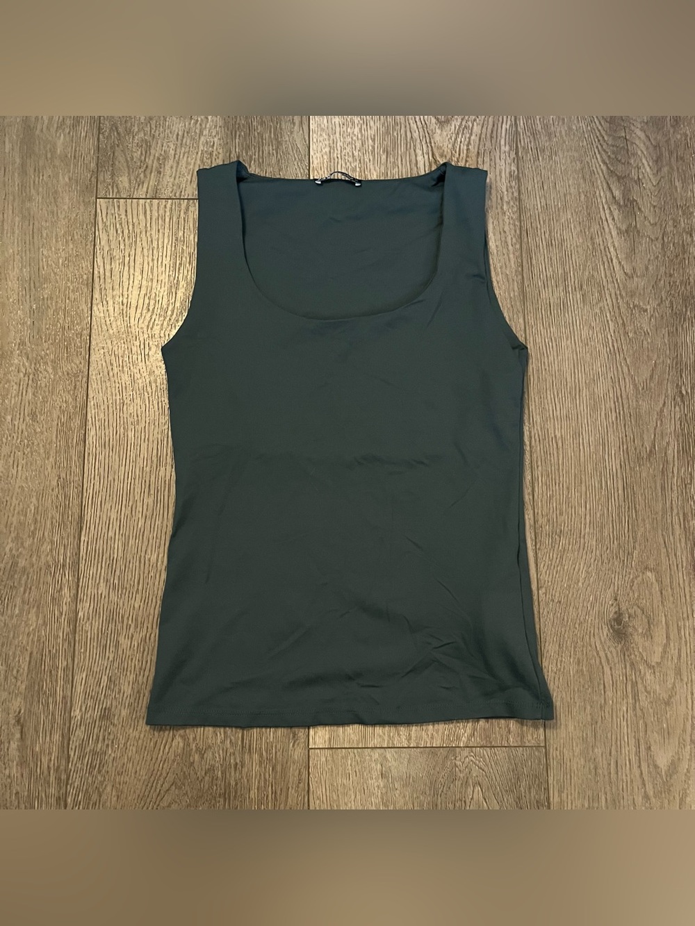 Zara Scoop Neck Casual Stretch Tank Top Size Medium
